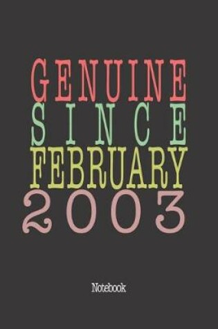 Cover of Genuine Since February 2003