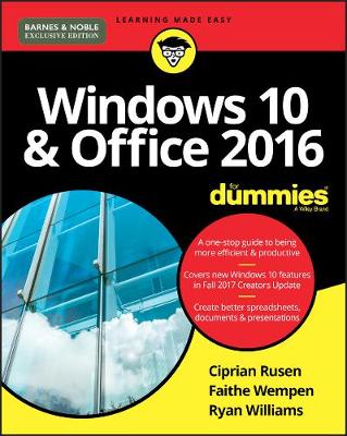 Book cover for Windows 10 & Office 2016 for Dummies (B&n Exclusive)