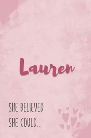 Cover of Lauren She Believe She Could