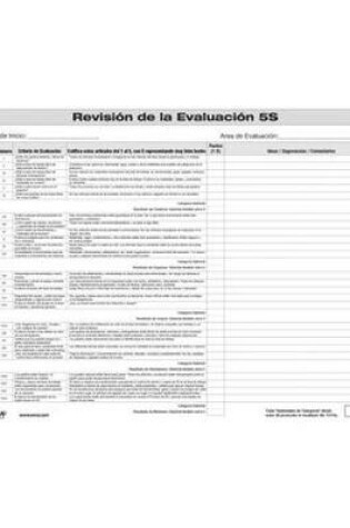 Cover of 5S Evaluation Review Form (Spanish)