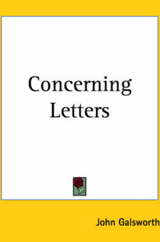 Cover of Concerning Letters