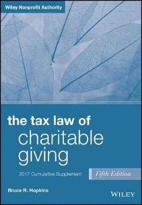 Book cover for The Tax Law of Charitable Giving, 2017 Supplement