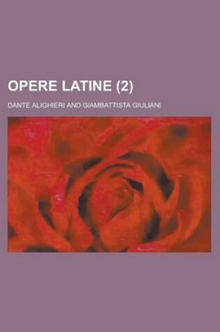 Cover of Opere Latine (2)