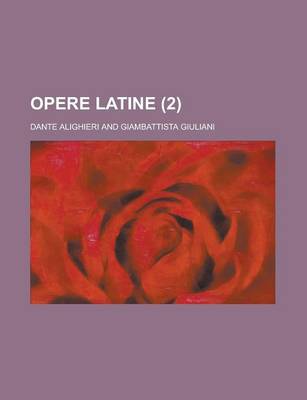 Book cover for Opere Latine (2)