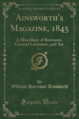 Book cover for Ainsworth's Magazine, 1845, Vol. 7