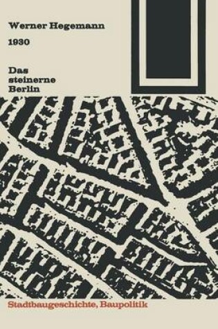 Cover of Das Steinerne Berlin