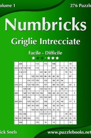 Cover of Numbricks Griglie Intrecciate - Da Facile a Difficile - Volume 1 - 276 Puzzle