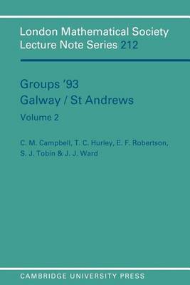 Book cover for Groups '93 Galway/St Andrews