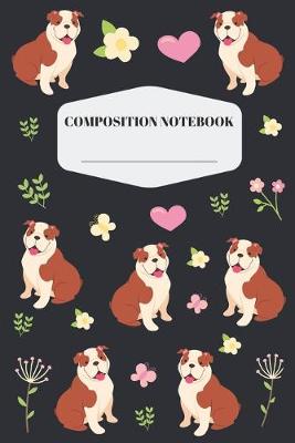 Book cover for Bulldog Composition Notebook