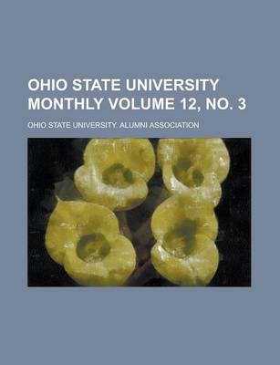 Book cover for Ohio State University Monthly Volume 12, No. 3