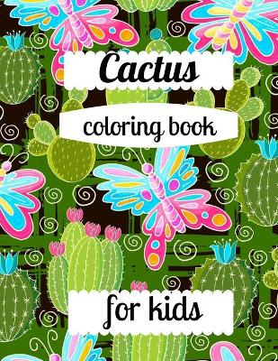 Book cover for Cactus coloring book for kids