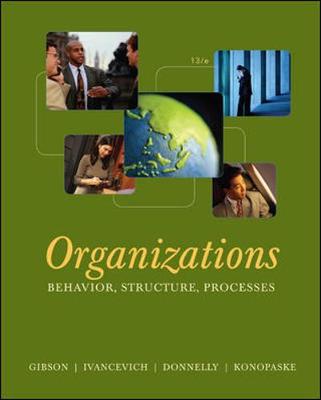 Book cover for Organizations: Behavior, Structure, Processes