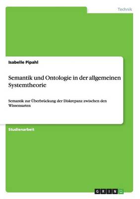 Book cover for Semantik und Ontologie in der allgemeinen Systemtheorie