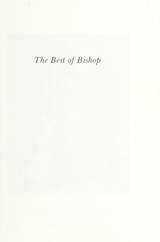 Cover of Best of Bishop