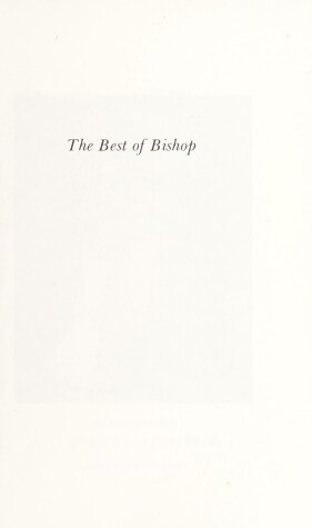 Book cover for Best of Bishop