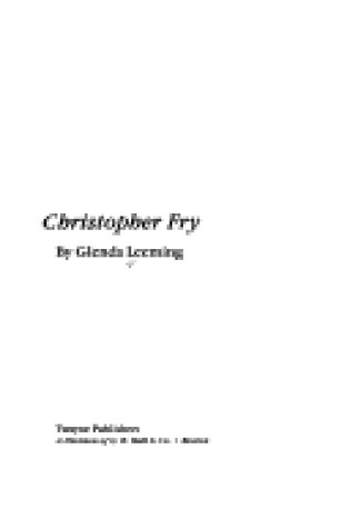 Cover of Christopher Fry