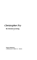 Cover of Christopher Fry