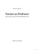 Book cover for Turner as Professor