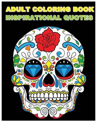 Book cover for Adult Coloring Book Inspirational Quotes