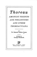 Book cover for Thoreau Amongst Friends and Philistines and Other Thoreauviana