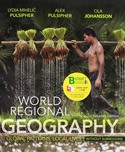 Book cover for Loose-Leaf Version for World Regional Geography Without Subregions 7e & Saplingplus for Pulsipher's World Regional Geography 7e (Six Month Access)
