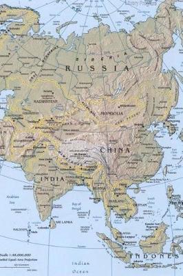 Book cover for Modern Day Relief Map of Asia Journal