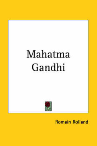 Cover of Mahatma Gandhi (1924)