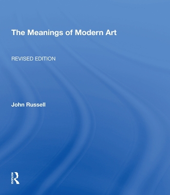 Book cover for Meanings Of Modern Art, Revised