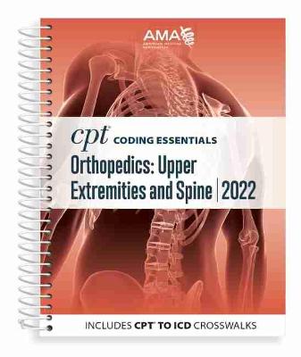 Book cover for CPT Coding Essentials for Orthopaedics Upper and Spine 2022