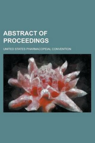 Cover of Abstract of Proceedings