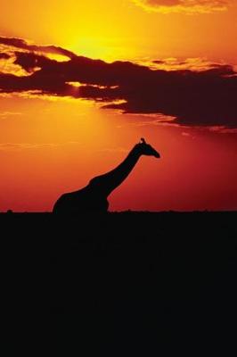 Book cover for Giraffe Sunset Notebook