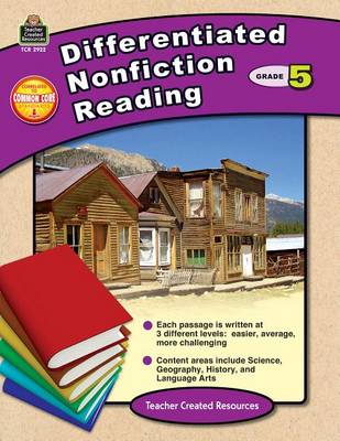 Book cover for Differentiated Nonfiction Reading Grade 5