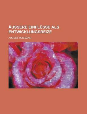 Book cover for Aussere Einflusse ALS Entwicklungsreize