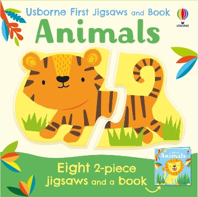 Cover of Usborne First Jigsaws And Book: Animals