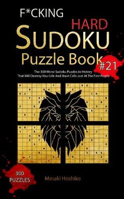 Book cover for F*cking Hard Sudoku Puzzle Book #21