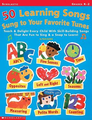 Book cover for 50 Learning Songs Sung to Your Favorite Tunes