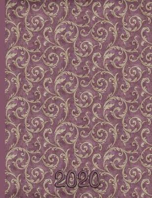 Book cover for Wallpaper Damask Design - Mauve and Gold