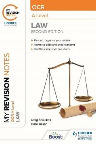 Cover of My Revision Notes: OCR A Level Law Second Edition