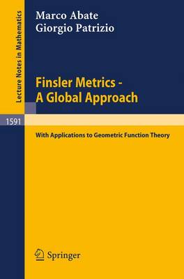 Book cover for Finsler Metrics - A Global Approach