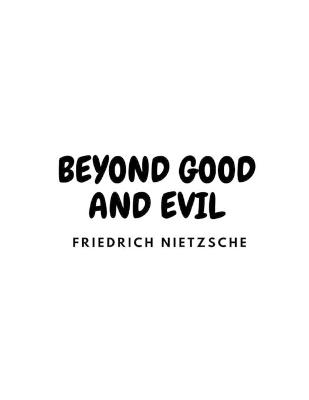 Cover of Beyond Good and Evil