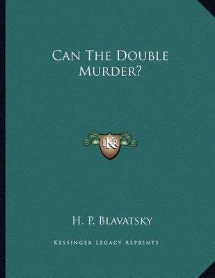 Book cover for Can the Double Murder?