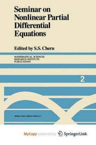 Cover of Seminar on Nonlinear Partial Differential Equations