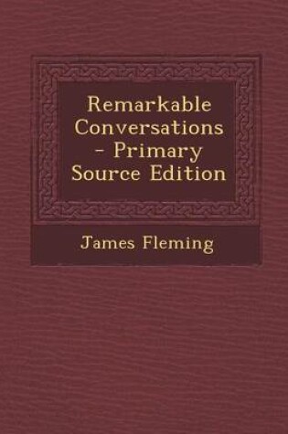 Cover of Remarkable Conversations