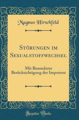 Cover of Störungen Im Sexualstoffwechsel