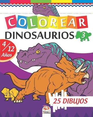 Book cover for Colorear dinosaurios 3