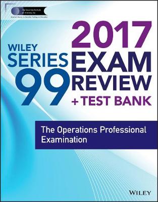 Book cover for Wiley FINRA Series 99 Exam Review 2017