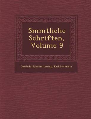 Book cover for S Mmtliche Schriften, Volume 9