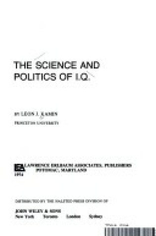 Cover of Science and Politics of I. Q.