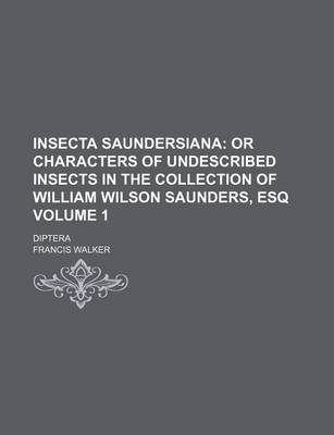 Book cover for Insecta Saundersiana Volume 1; Diptera