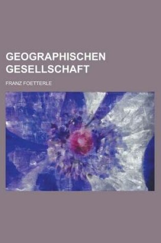 Cover of Geographischen Gesellschaft